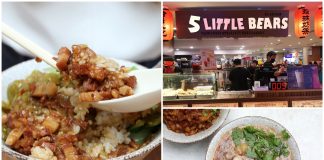 Authentic Taiwanese flavours await at 5 Little Bears in Singapore, where you’ll find affordable comfort dishes like braised pork rice and oyster mee sua.