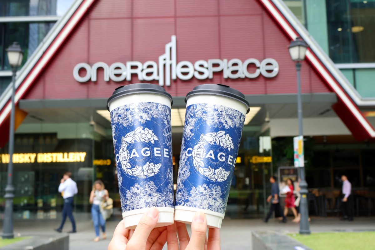 New at CHAGEE Singapore: Gardenia Green Milk Tea with a Subtle, Floral Twist