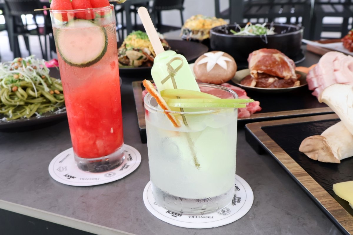 Melona x Green Apple Cocktail at Chingu Dining Korean Restaurant