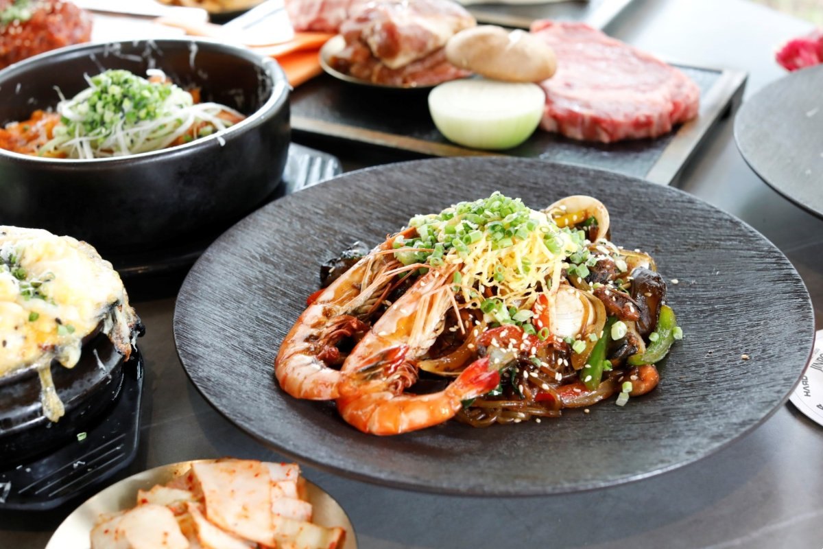 Stir-Fried Seafood Glass Noodles at Chingu Dining Korean Restaurant
