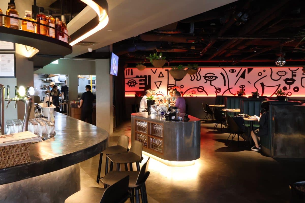 Vibrant Interior of Tomo Tokyo at Clarke Quay
