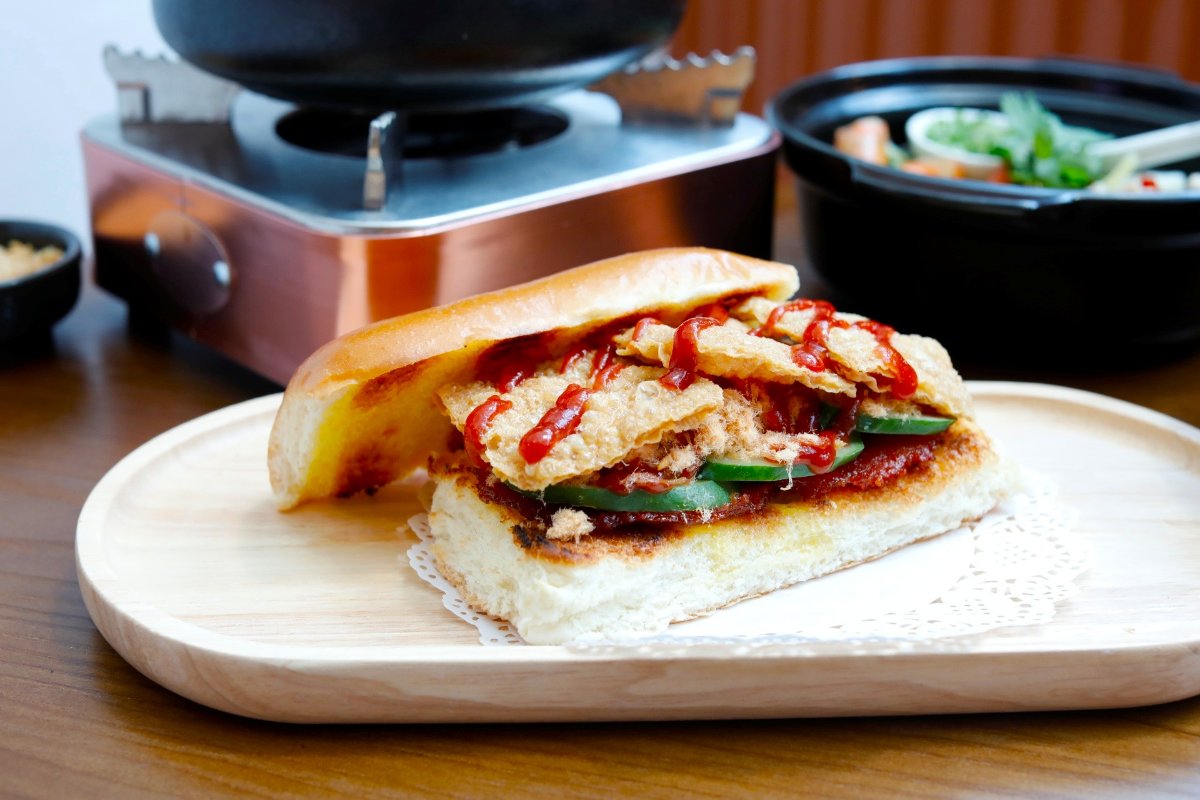 Unique Bak Kwa & Floss Toasted Bun from GO Unique by GO Noodle House
