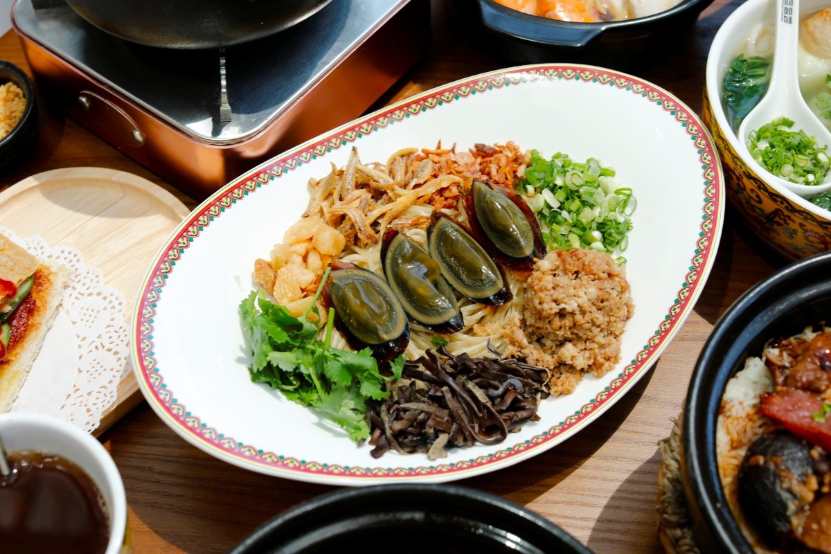 Hakka Sauce Pan Mee with Century Egg at GO Unique by GO Noodle House
