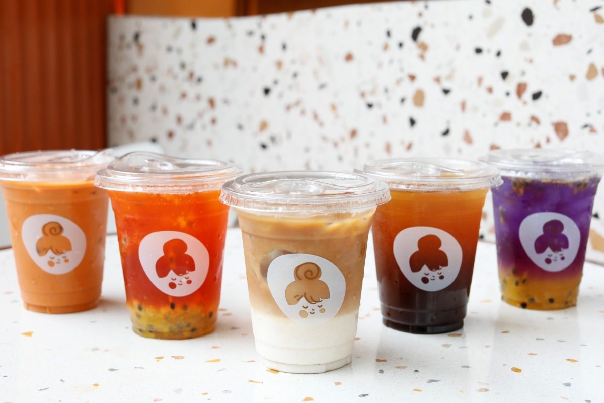 Range of refreshing drinks from Homm Dessert at Heart Singapore