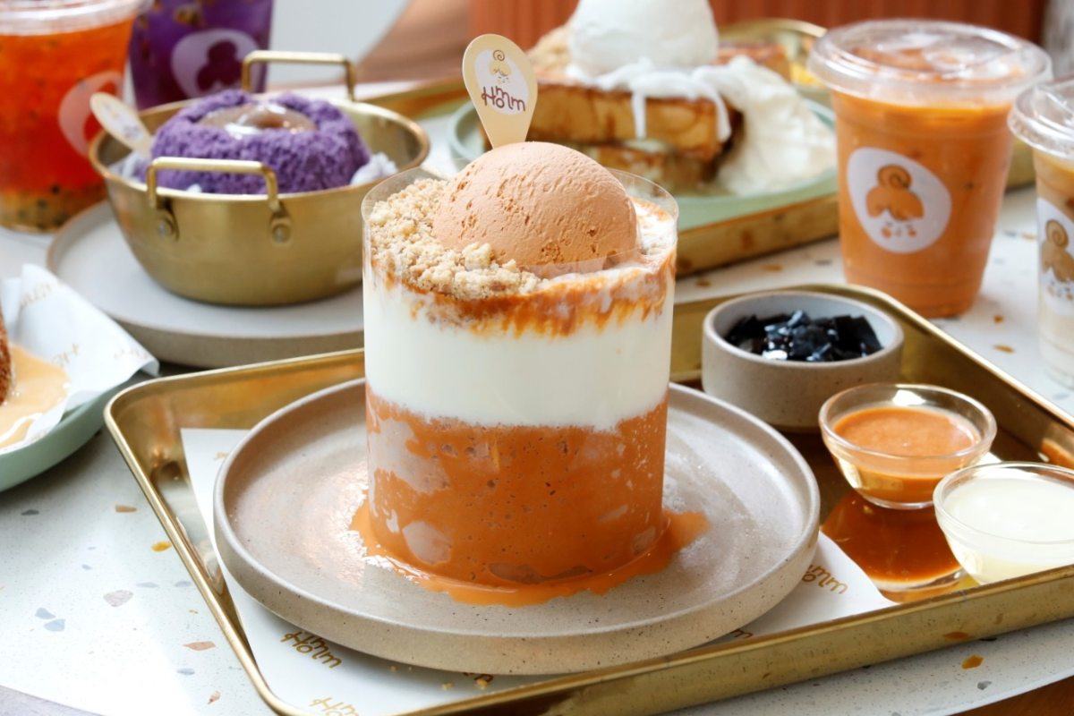 Thai Tea Avalanche Bingsu from Homm Dessert at Heart Singapore