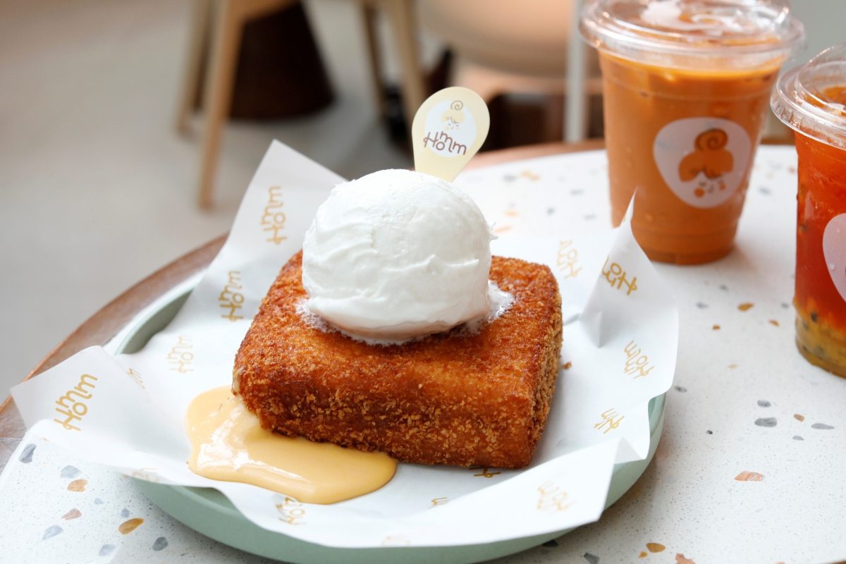 Salted Egg Pain Perdu at Homm Dessert at Heart Singapore