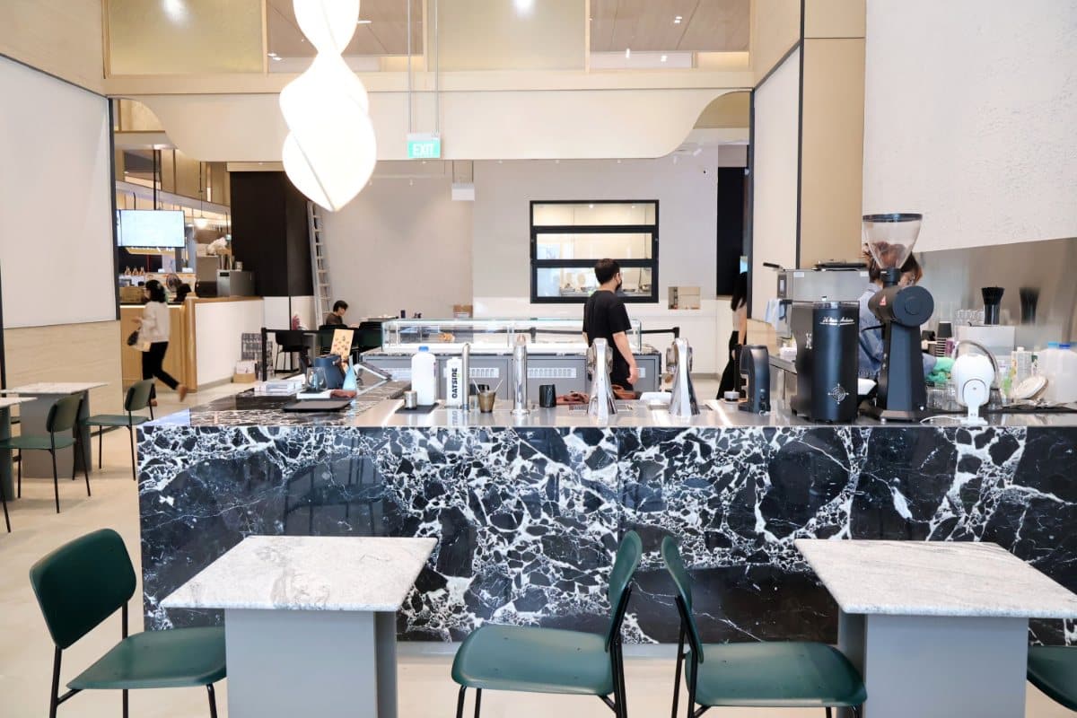 Lucine by LUNA’s elegant interior with soft tones, wooden and marble elements