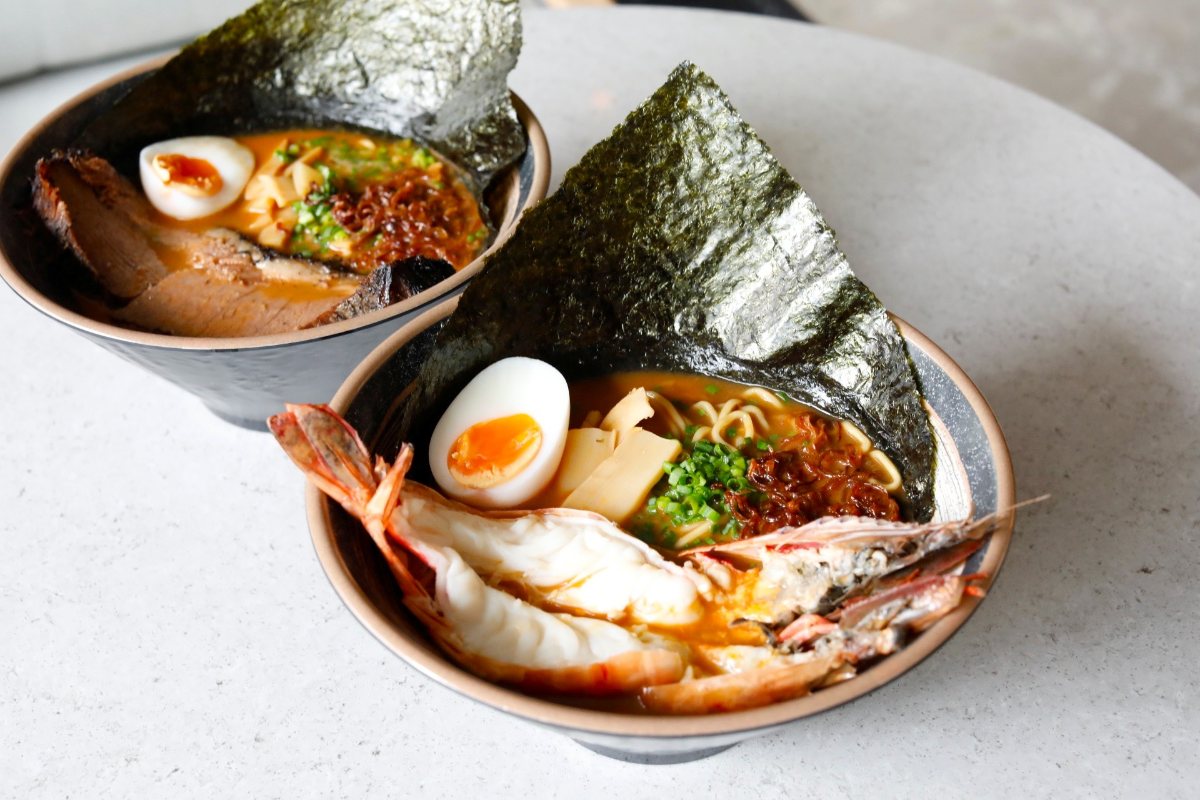 Jumbo Tiger Prawn Ramen at One Prawn & Co at New Bahru