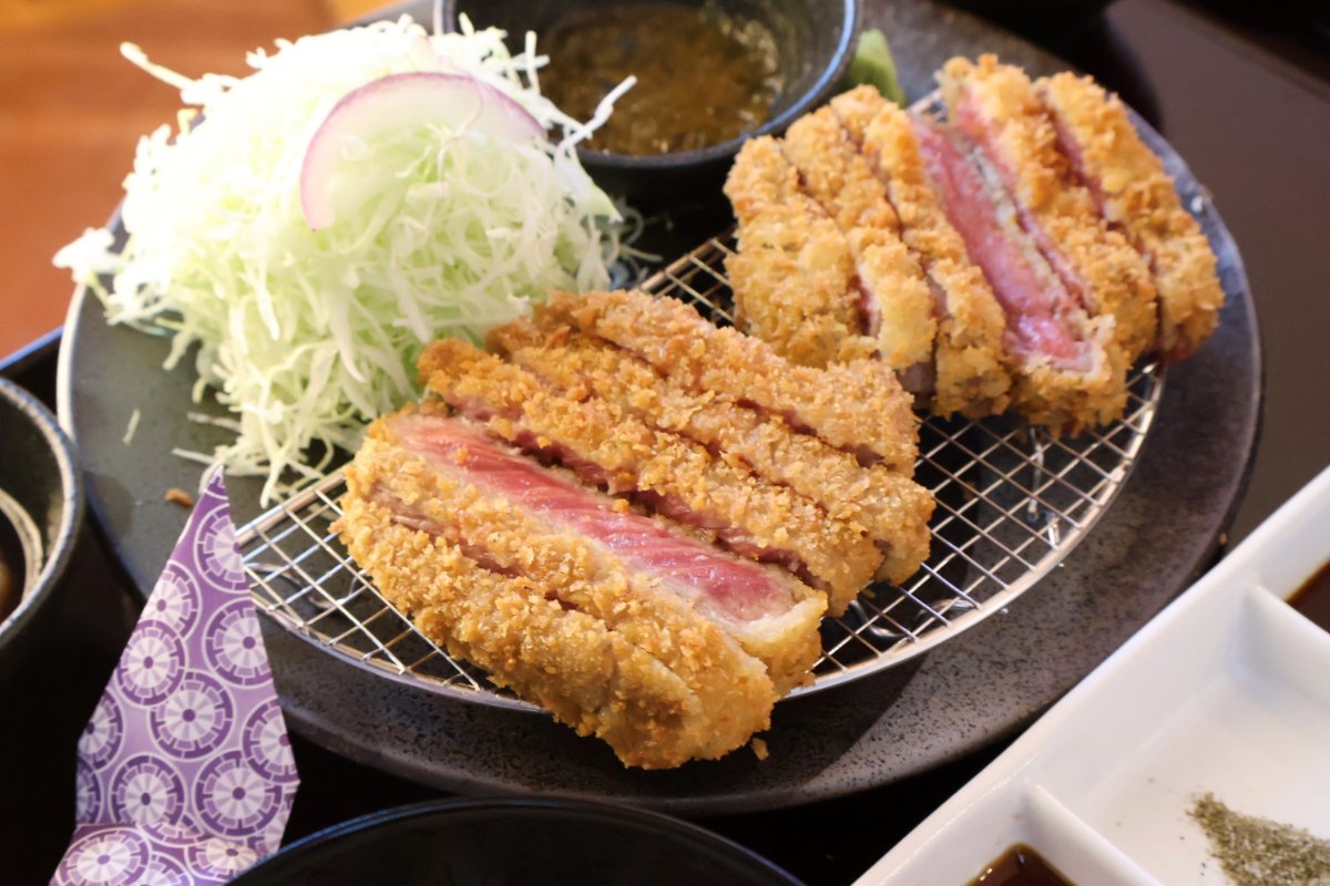 Sizzling Gyukatsu from Kyoto at Gyukatsu Kyoto Katsugyu, Raffles City