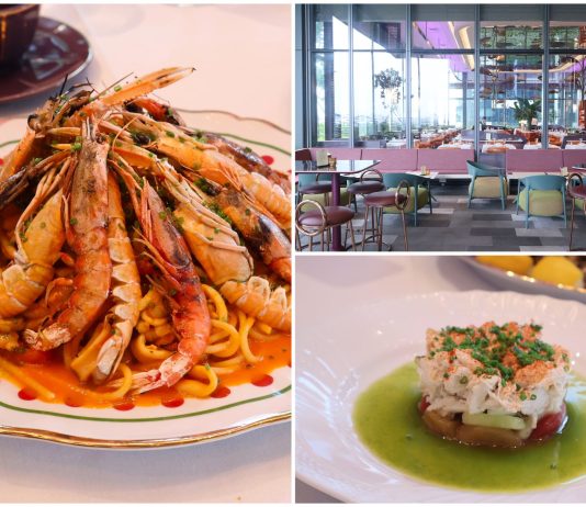 Southern Italian cuisine at Sospiri in Singapore’s CBD, where Michelin-starred chef Matteo Ponti delivers fresh, elegant dishes with stunning rooftop views.