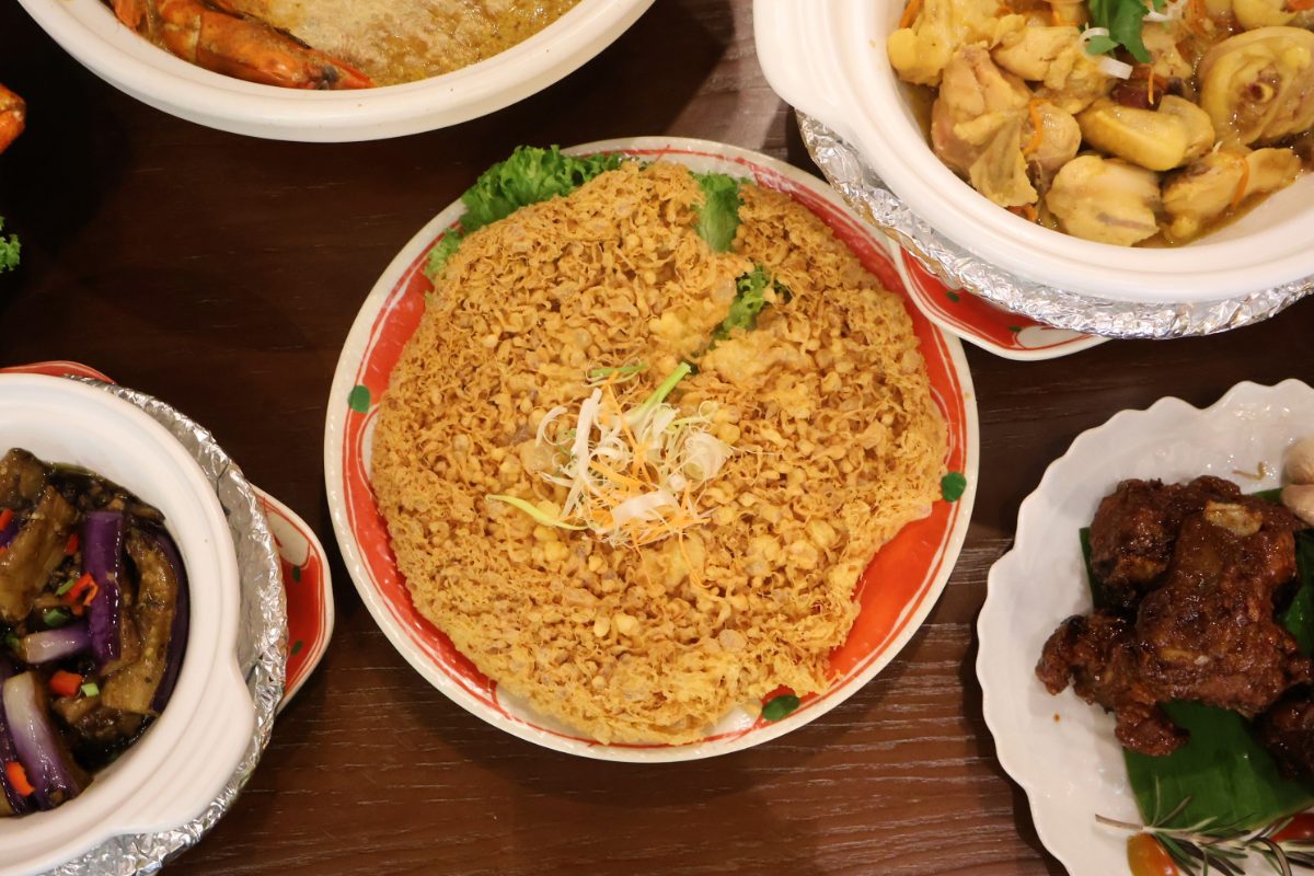 Golden Crispy Egg Floss from Yu Cun Curry Fish Head