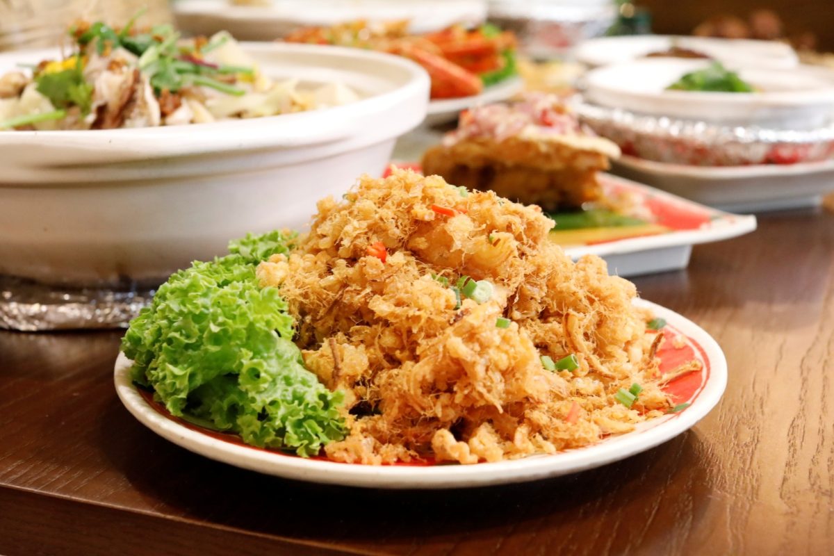 Golden Crispy Egg Floss from Yu Cun Curry Fish Head