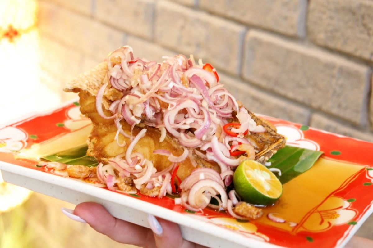 Golden Homestyle Deep-Fried Fish with Shrimp & Chilli from Yu Cun Curry Fish Head