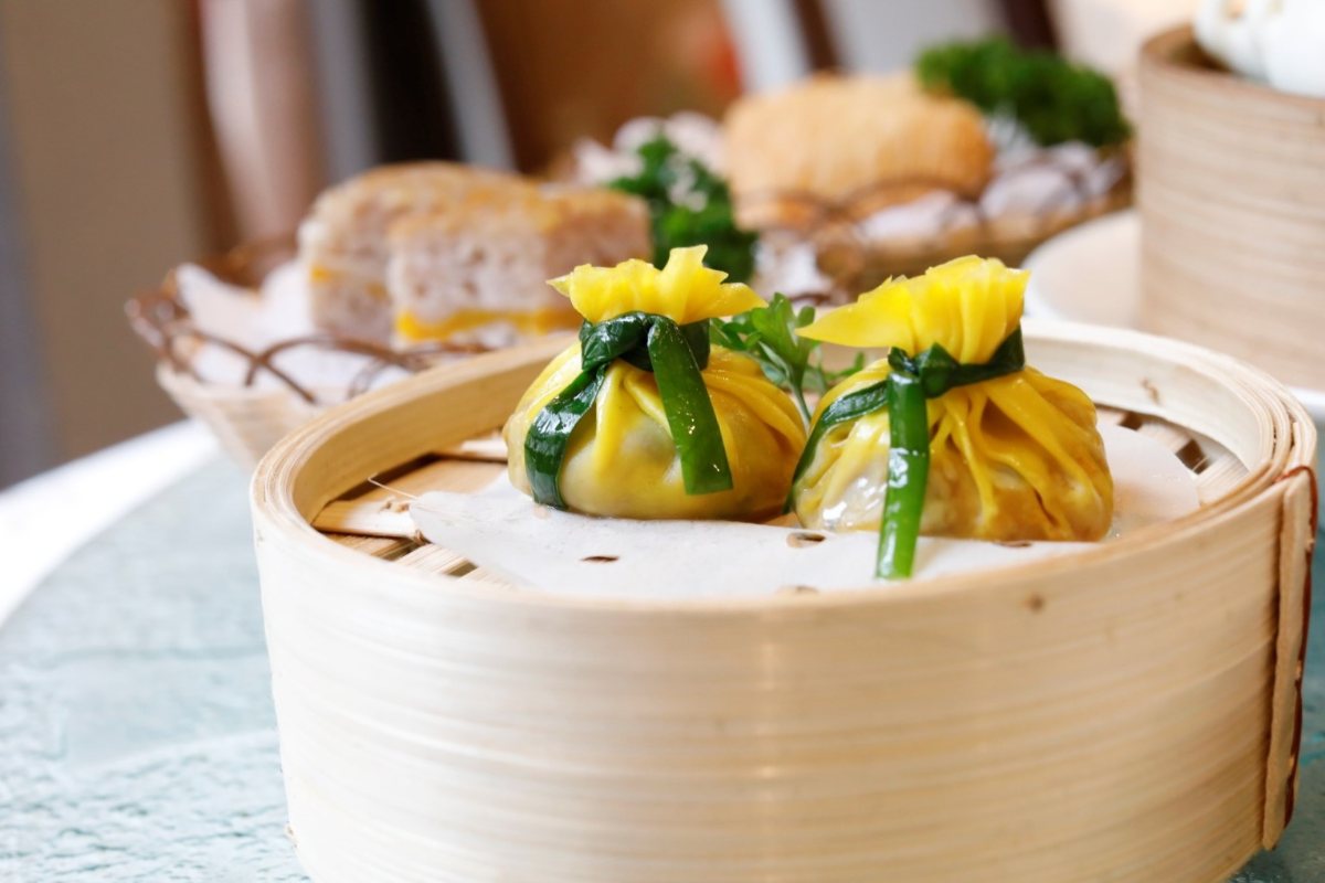 Golden Pumpkin Dumpling from Yum Cha Restaurant Singapore